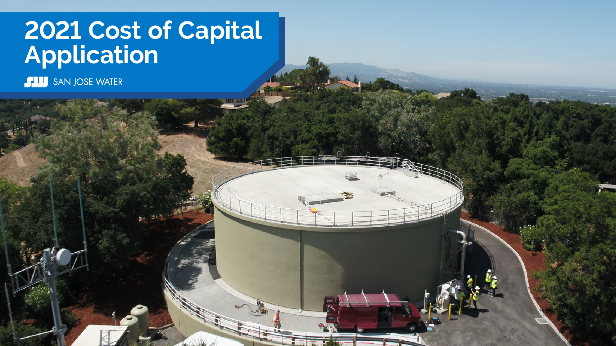 water tank with text over the image reading 2021 Cost of Capital Application