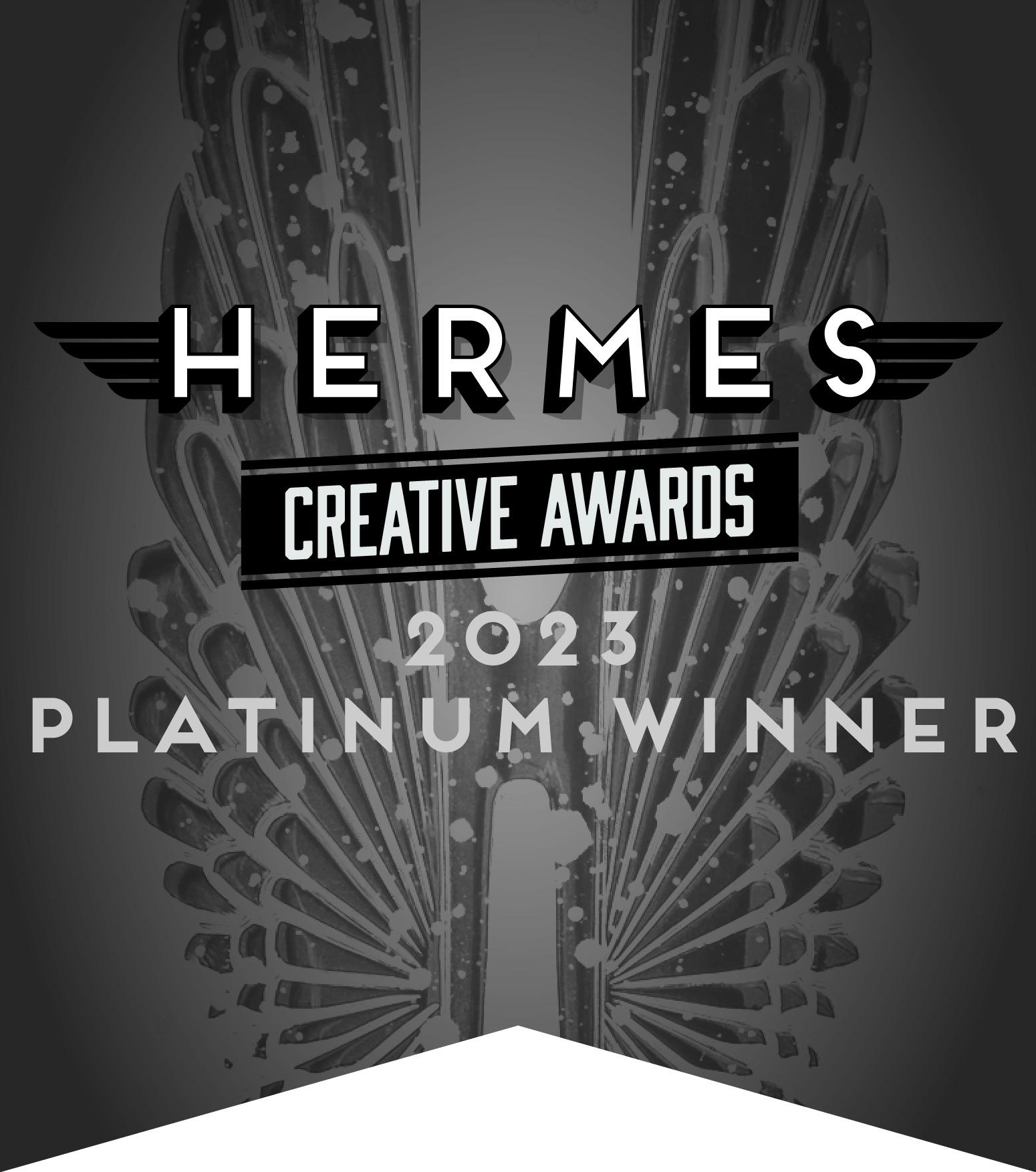 2023 Hermes Creative Award Platinum Winner badge