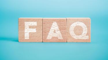 blocks that make up the text FAQ