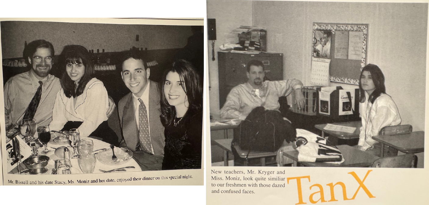 old newspaper clippings of Tanya as a teacher