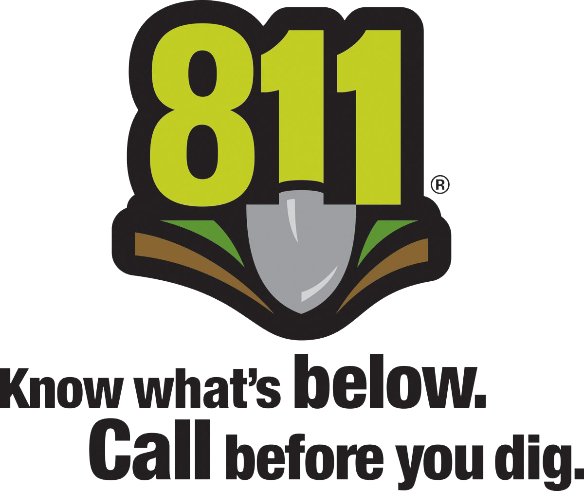 811 call before you dig logo